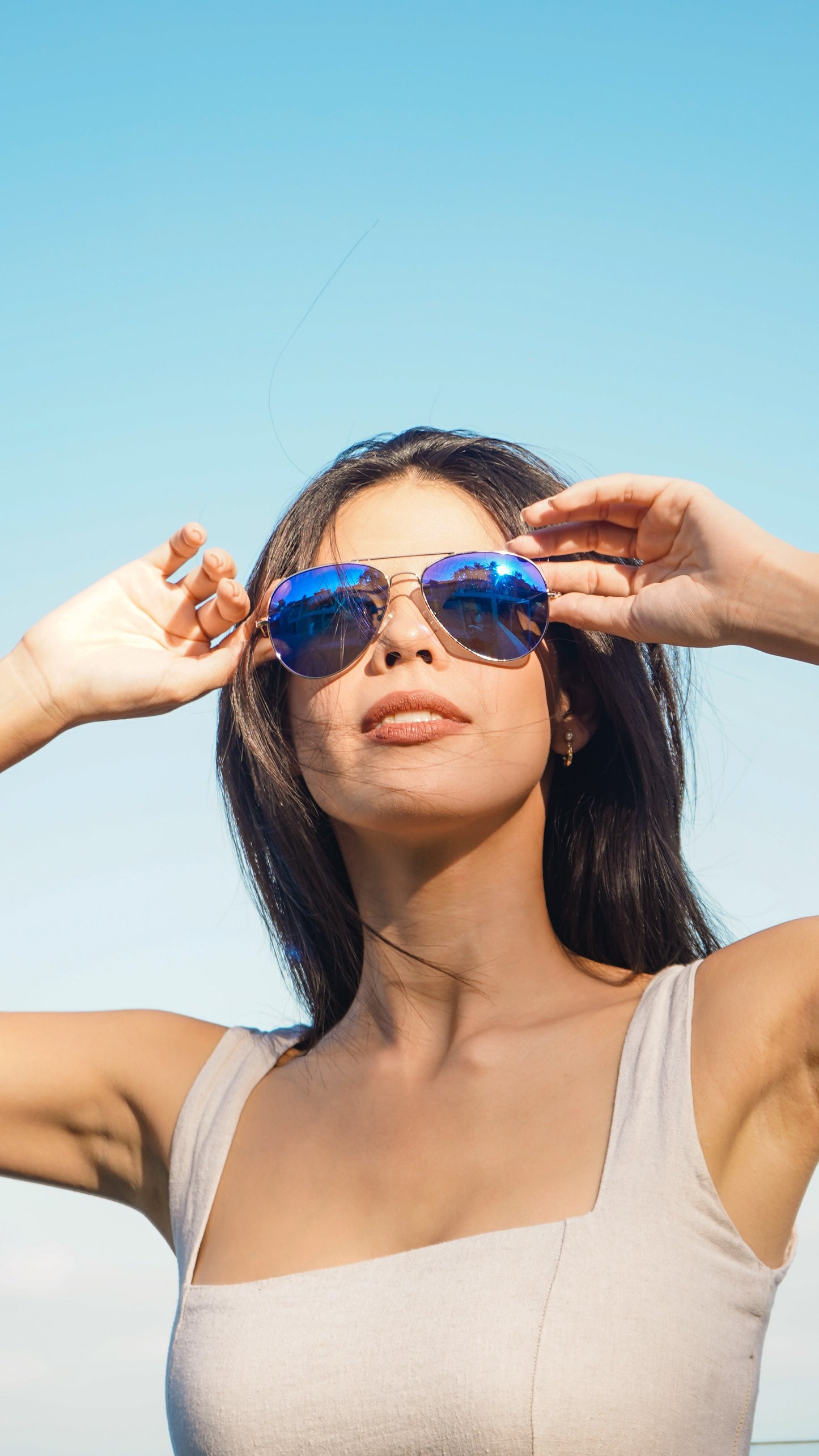 Ducky™ Polarized Aviators Blue Chroma