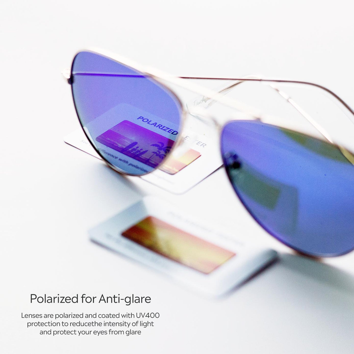 Ducky™ Polarized Aviators Blue Chroma