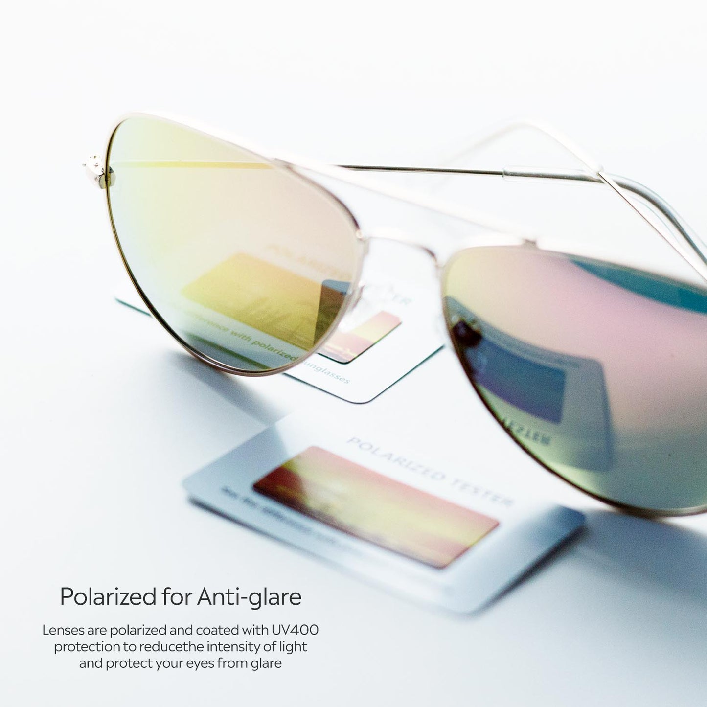 Ducky™ Polarized Aviators Pink Chroma