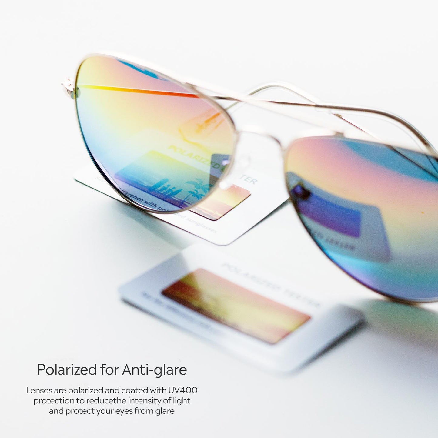 Ducky™ Polarized Aviators Rainbow Chroma