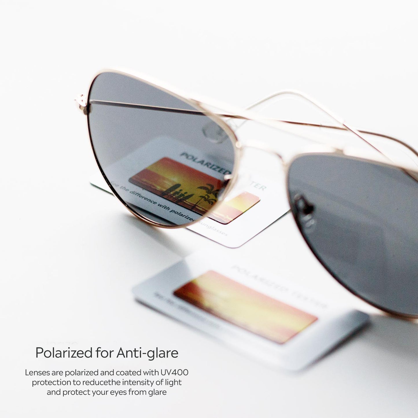 Ducky™ Polarized Aviators Smoke